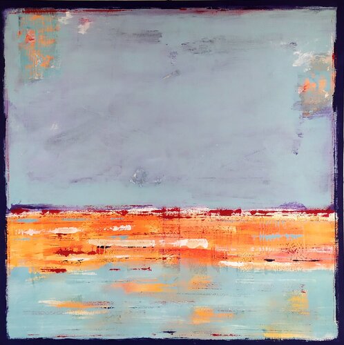 Landscape with red von aliz polgar, Malerei kaufen auf Singulart