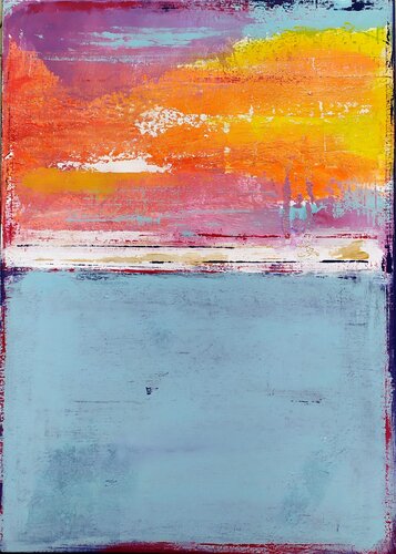 Sunset in the sea von aliz polgar, Malerei kaufen auf Singulart