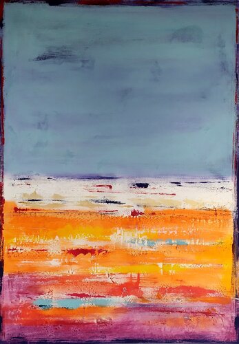 Blue coast von aliz polgar, Malerei kaufen auf Singulart