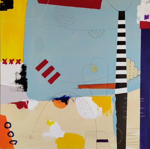 Joyful day di aliz polgar, Pittura in vendita su Singulart