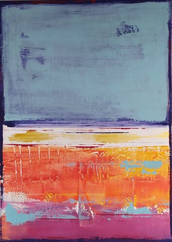 Miaemi beach di aliz polgar, Pittura in vendita su Singulart