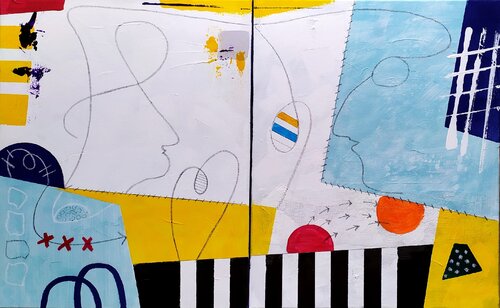 Far and neighbor von aliz polgar, Malerei kaufen auf Singulart