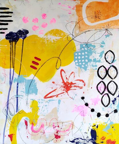 Romantic abstract II. di aliz polgar, Pittura in vendita su Singulart