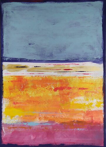 Ibiza coast by aliz polgar, 油畫 for Sale on Singulart