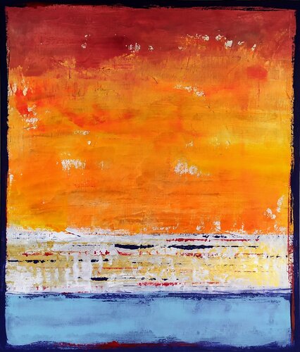 Sunset on the sea III. von aliz polgar, Malerei kaufen auf Singulart