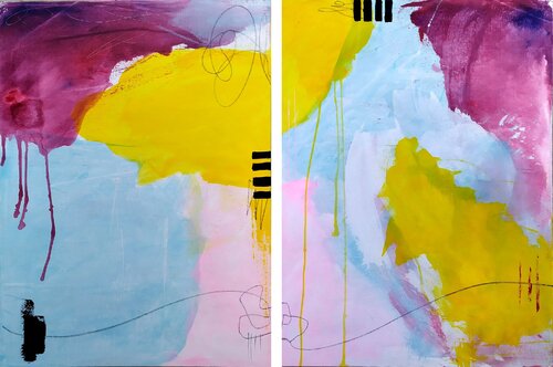 Dancing on the clouds von aliz polgar, Malerei kaufen auf Singulart