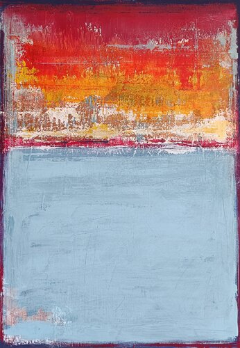 Mediterranean sunset by aliz polgar, 油畫 for Sale on Singulart