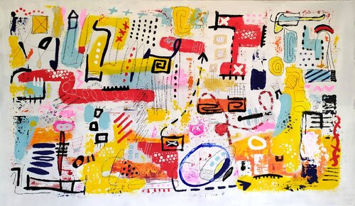 Keep Happy von aliz polgar, Malerei kaufen auf Singulart
