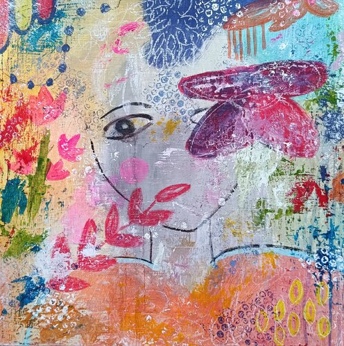 Romantic girl di aliz polgar, Pittura in vendita su Singulart