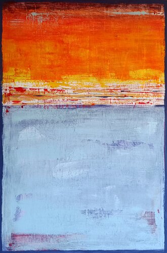 Sunset over Positano di aliz polgar, Pittura in vendita su Singulart