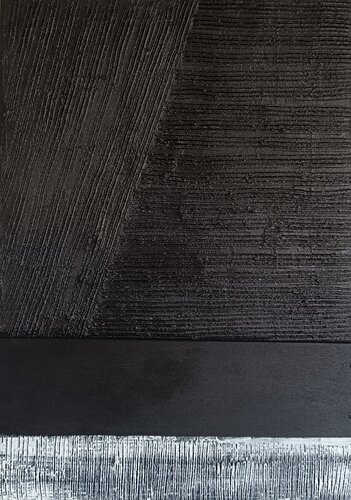Black is black different direction II. von aliz polgar, Malerei kaufen auf Singulart