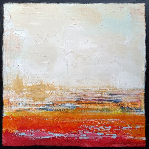 Capricious horisont with  gold by aliz polgar, 油畫 for Sale on Singulart