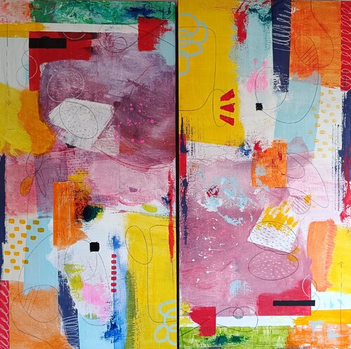 Oh Happy Day serie by aliz polgar, 油畫 for Sale on Singulart