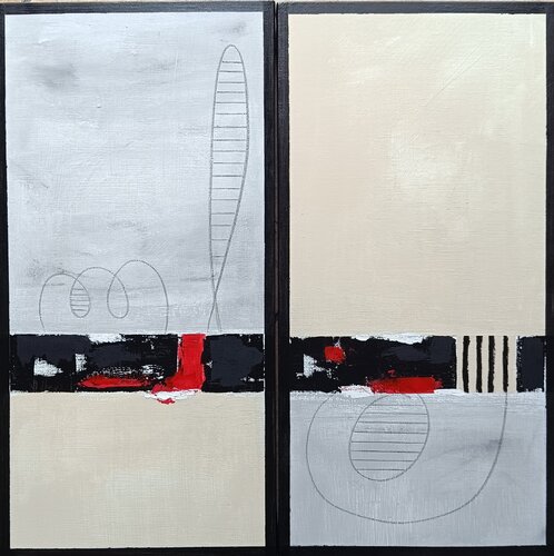 My grey day IV. di aliz polgar, Pittura in vendita su Singulart