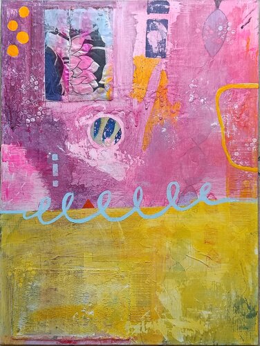 Happy contrast by aliz polgar, Painting for Sale on Singulart