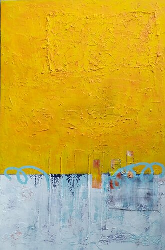 Minimal garden serie van aliz polgar, Schilderij te koop op Singulart