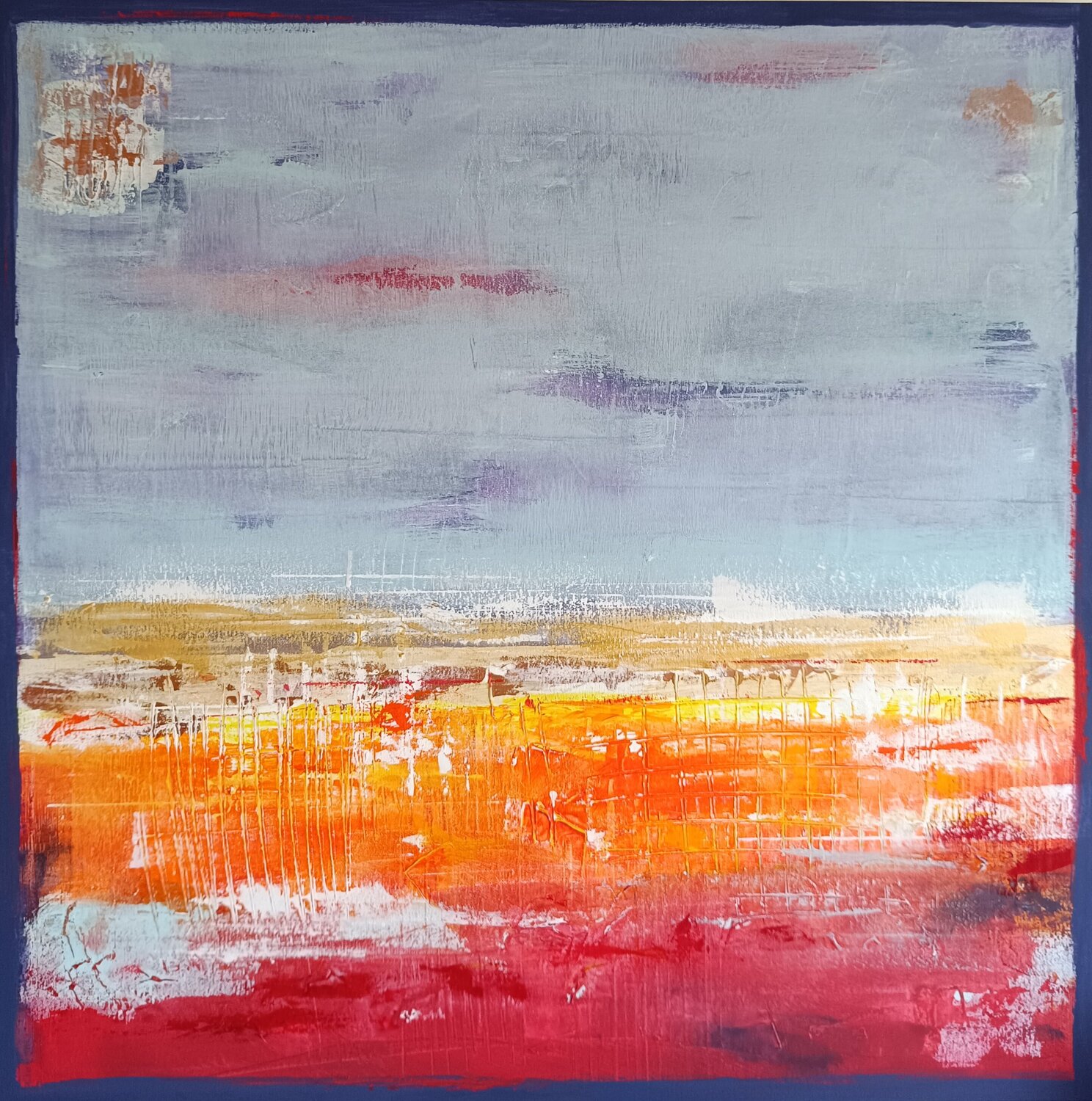 Landscape with gold aliz polgar