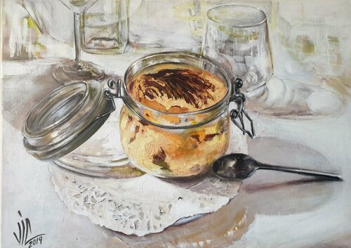 Tiramisu jar van Vali Irina Ciobanu, Schilderij te koop op Singulart
