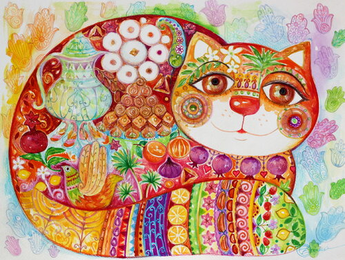Délice oriental van Oxana Zaika, Werk op papier te koop op Singulart