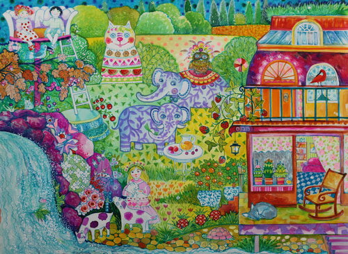 Paysage di Oxana Zaika, Opera su carta in vendita su Singulart