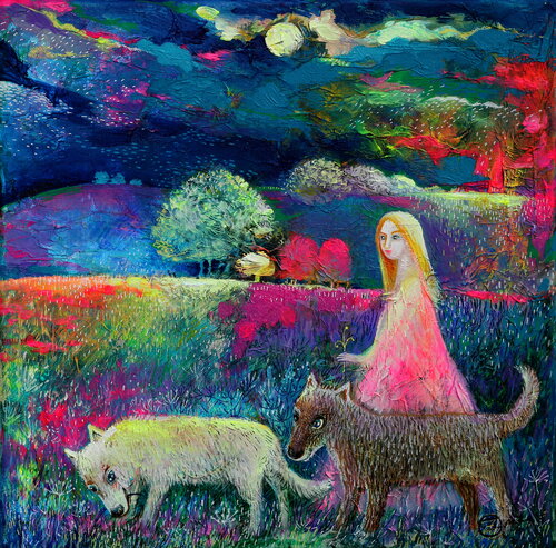 la promenade van Oxana Zaika, Schilderij te koop op Singulart