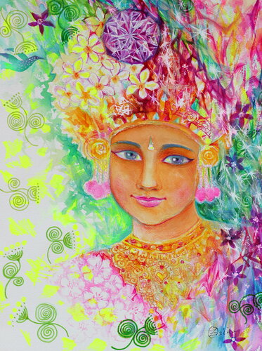 Bali ! van Oxana Zaika, Werk op papier te koop op Singulart