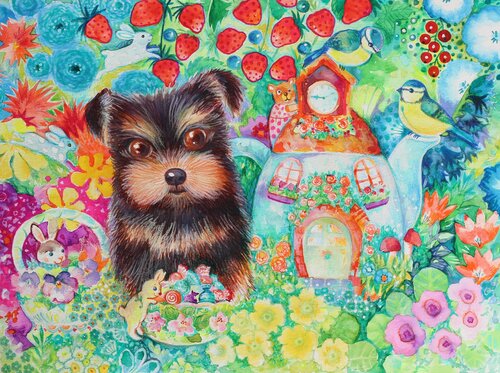 Yorkshire van Oxana Zaika, Werk op papier te koop op Singulart
