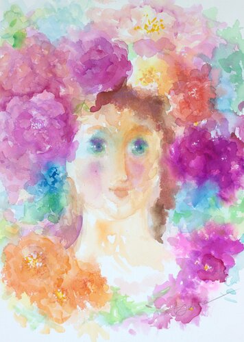 Flora van Oxana Zaika, Werk op papier te koop op Singulart
