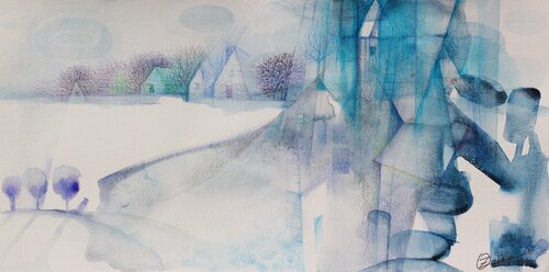 Hivernal van Oxana Zaika, Werk op papier te koop op Singulart