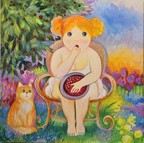 CERISE van Oxana Zaika, Schilderij te koop op Singulart