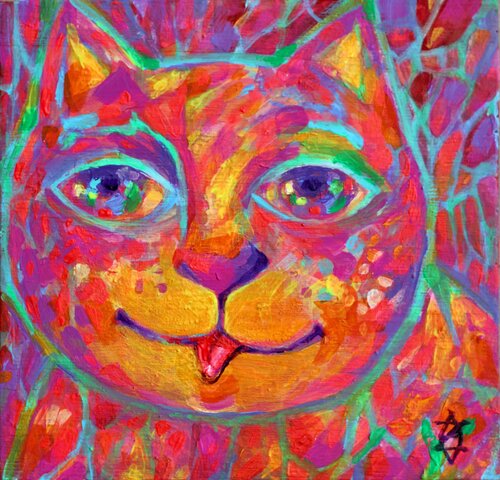 Chat la fortune van Oxana Zaika, Schilderij te koop op Singulart