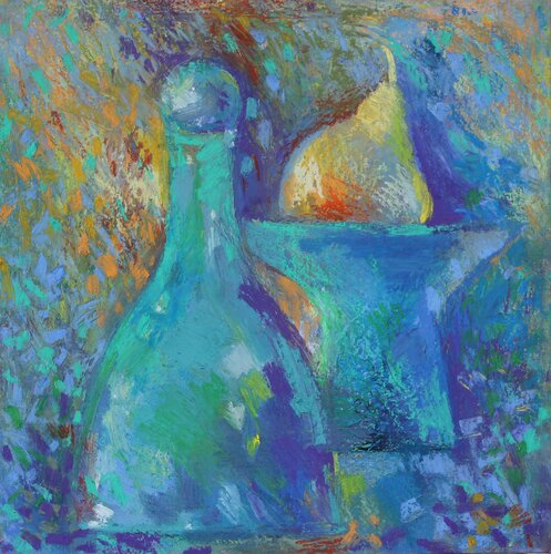 Nature morte blue van Oxana Zaika, Schilderij te koop op Singulart