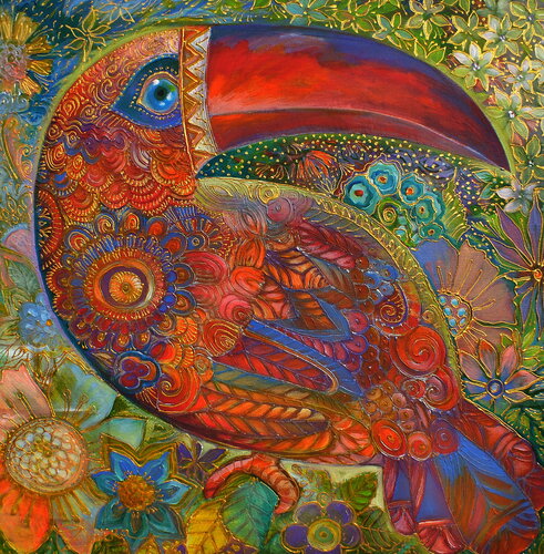 Toucan di Oxana Zaika, Pittura in vendita su Singulart