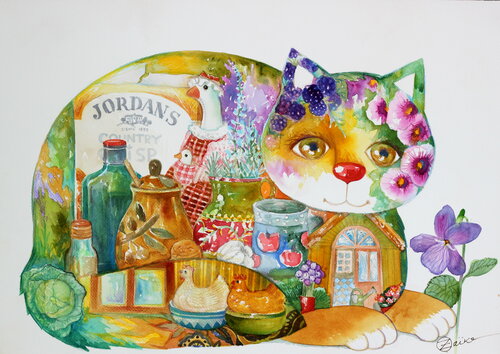 Goût d'été di Oxana Zaika, Opera su carta in vendita su Singulart