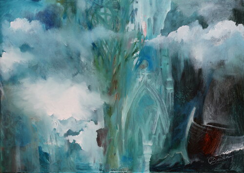Les brumes d'azur di Oxana Zaika, Pittura in vendita su Singulart