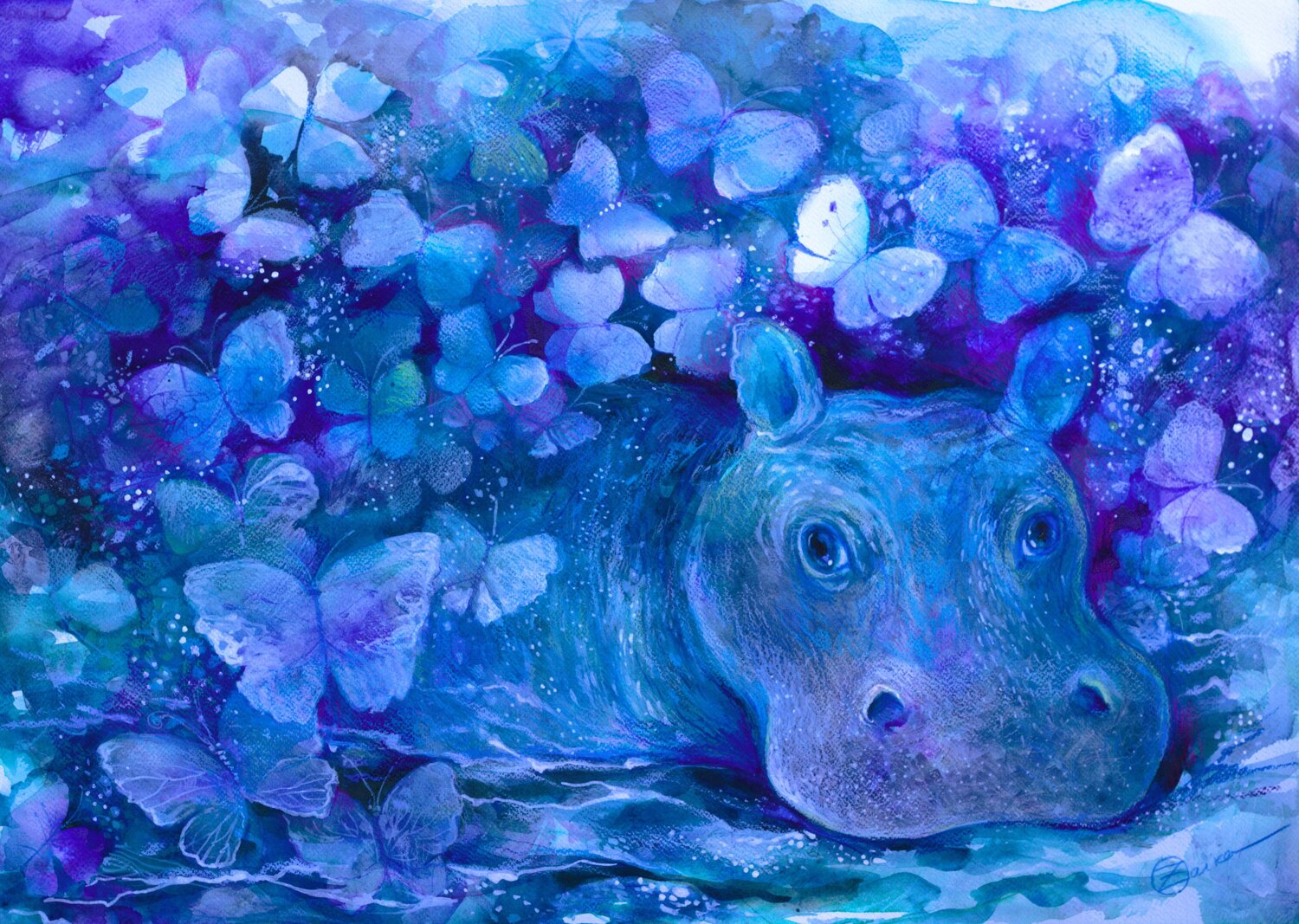 Blue hippo Oxana Zaika
