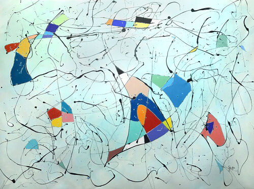 Constellation XVI par Sharon Pierce McCullough, Peinture en vente sur Singulart