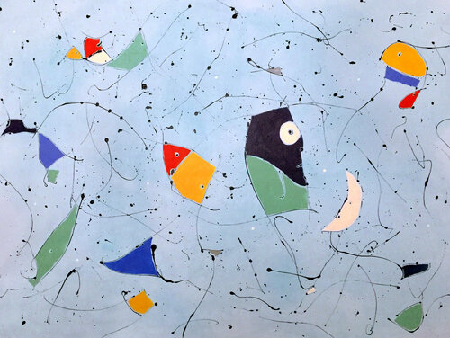 Constellation IX par Sharon Pierce McCullough, Peinture en vente sur Singulart
