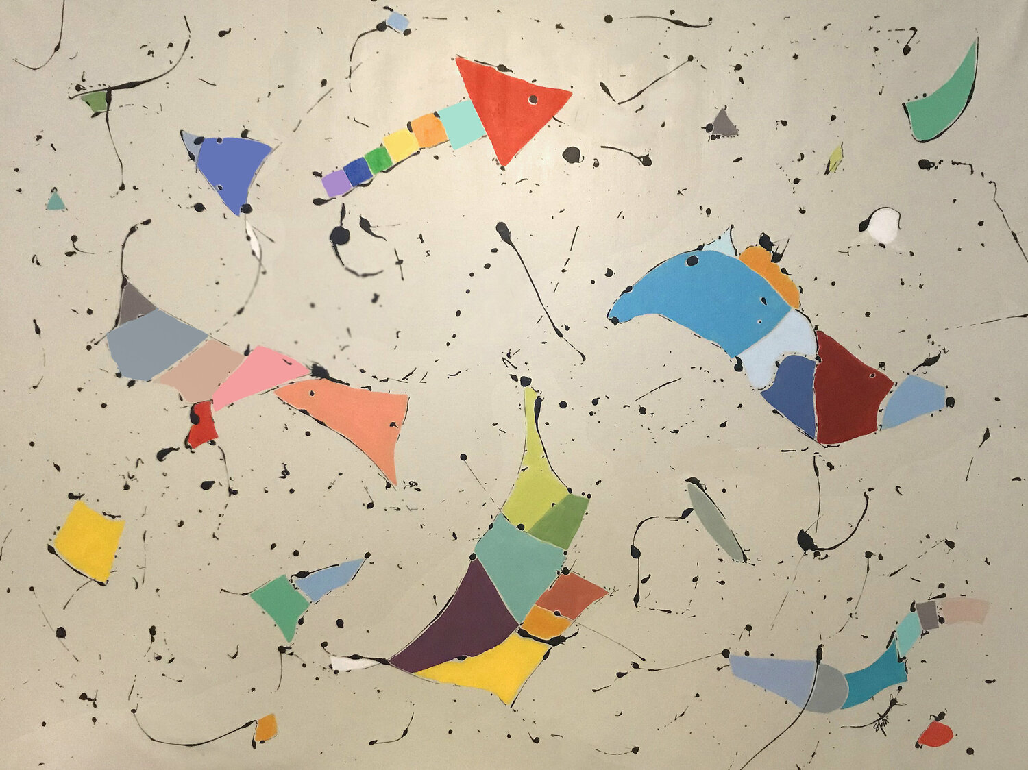 Constellation X Sharon Pierce McCullough Original painting for sale