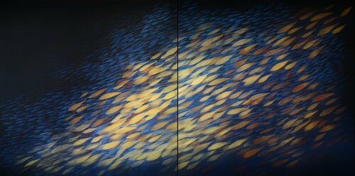Fish nº86 / golden series Malgorzata Krakowiak