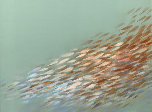 Fish nº170 di Malgorzata Krakowiak, Pittura in vendita su Singulart