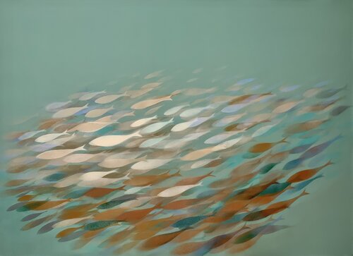 Fish nº185 von Malgorzata Krakowiak, Malerei kaufen auf Singulart