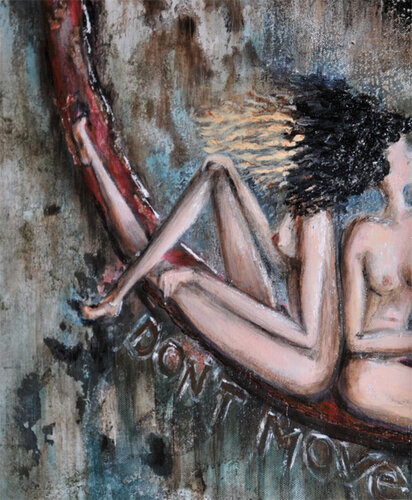 " Don't move, too much wind " van Frédérique Lombard Morel, Schilderij te koop op Singulart