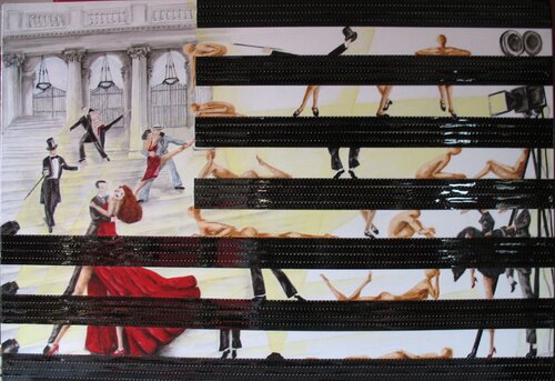 "THE BEST  Fred Astaire" de Frédérique Lombard Morel, Pintura a la venta en Singulart