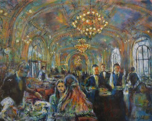 Secrets 21 - 2020 / 21  A touch of class in Paris. di Peter Wood, Pittura in vendita su Singulart