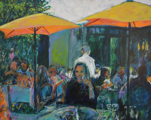 Secrets 24 2021 - Sante' van Peter Wood, Schilderij te koop op Singulart