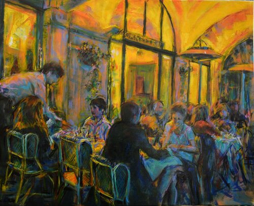 Secrets 29  2021 Social Memories di Peter Wood, Pittura in vendita su Singulart