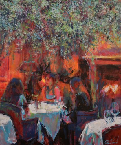 Romantic evening van Peter Wood, Schilderij te koop op Singulart