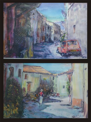 7. x 2 Spanish Streets. Watercolours von Peter Wood, Werk auf Papier kaufen auf Singulart