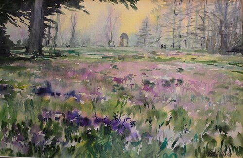 24. Spring bulbs. Watercolour. von Peter Wood, Werk auf Papier kaufen auf Singulart